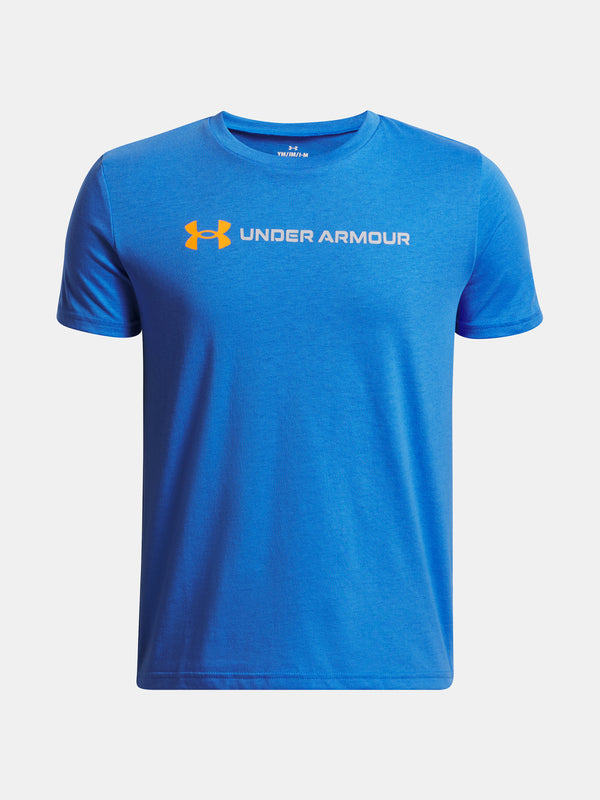 Under Armour Fiú póló UA B LOGO WORDMARK SS-BLU Póló
