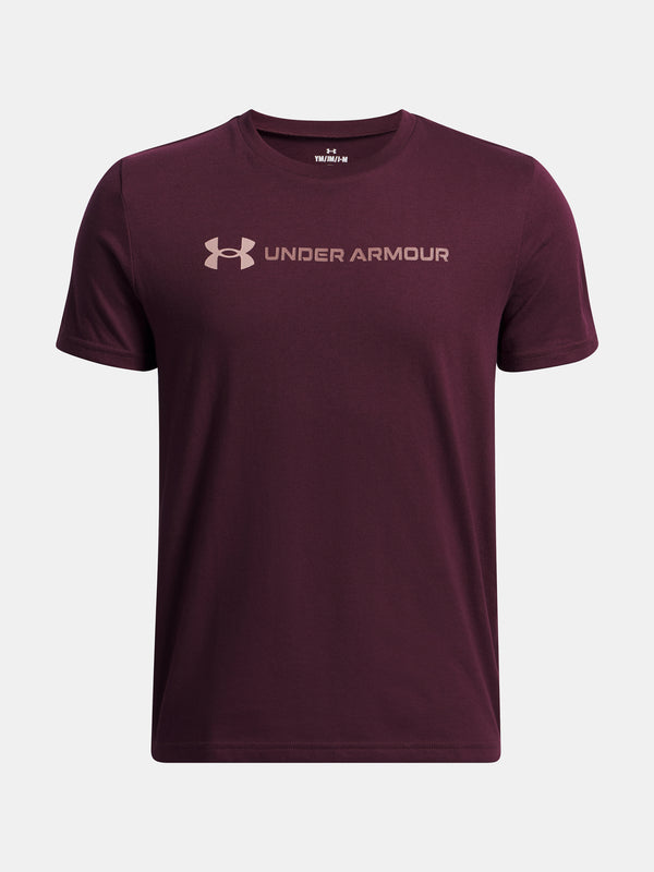 Under Armour Fiú póló UA B LOGO WORDMARK SS-RED Póló