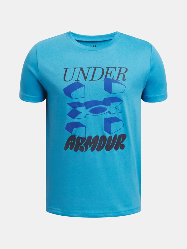 Under Armour Fiú póló UA B SPLIT BIG LOGO SS Póló