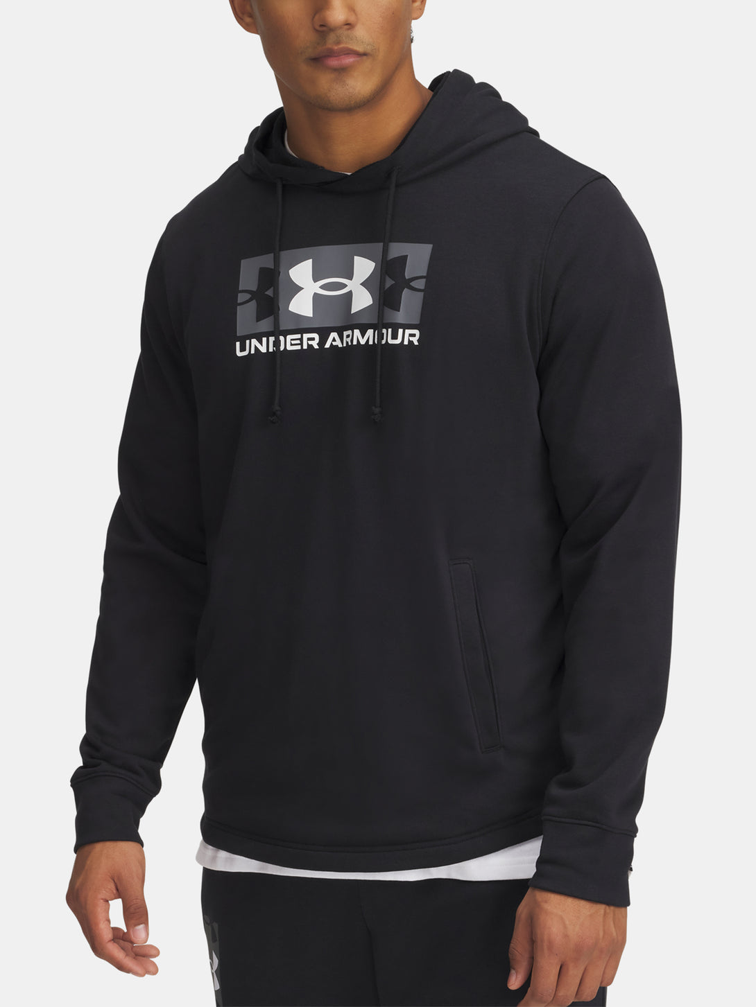 Under Armour Férfi UA Rival Terry Logo Hood pulóver Pulóver