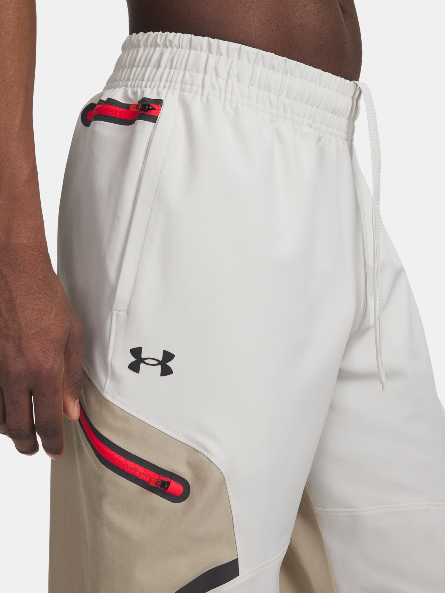 Férfi sportnadrág Under Armour UA Unstoppable Cargo Pant-WHT