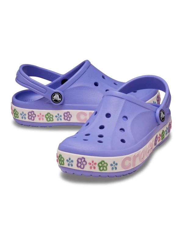 Crocs Bayaband Flower Band Clog K Papucs lila