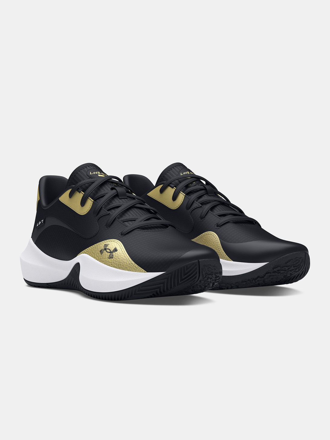 Under Armour Unisex cipõk UA Lockdown 7 Low-BLK Kosárlabdacipő