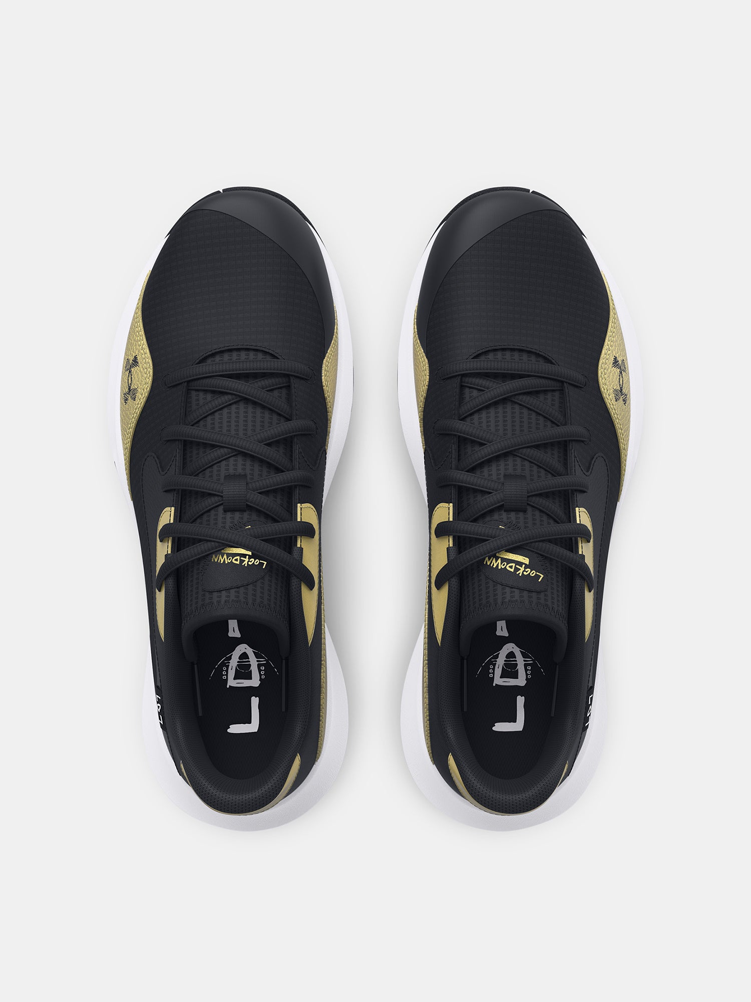 Under Armour Unisex cipõk UA Lockdown 7 Low-BLK Kosárlabdacipő