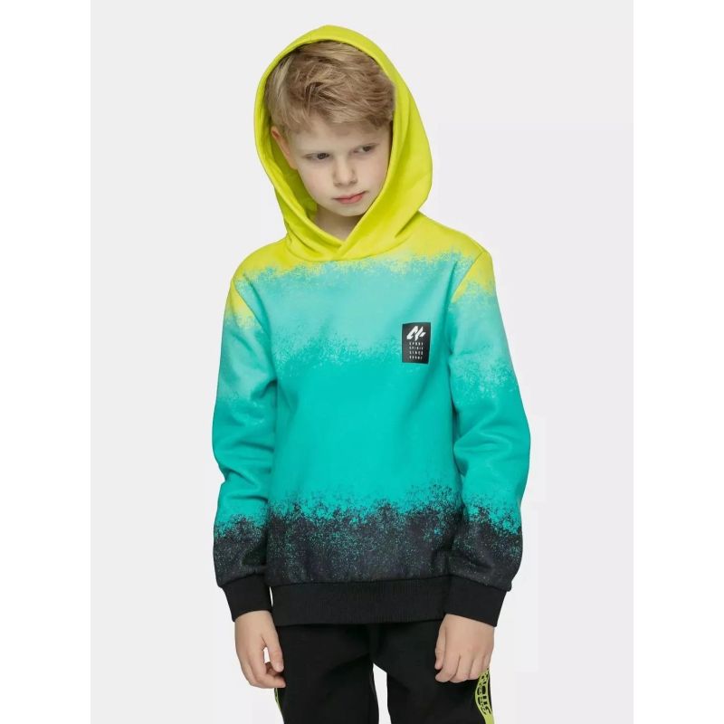 4F Boy's cotton hoodie gyerek pulóver 4FJWSS26TSWSM3184-90A