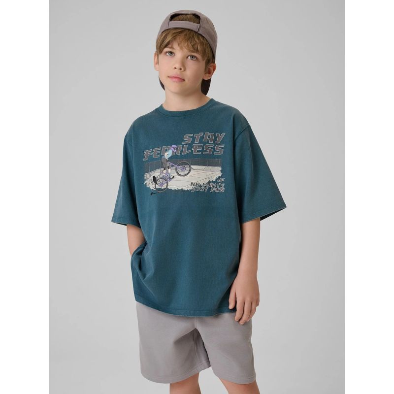 4F Boy's cotton T-shirt 158/164 gyerek 4FJRSS26TTSHM4279-46S