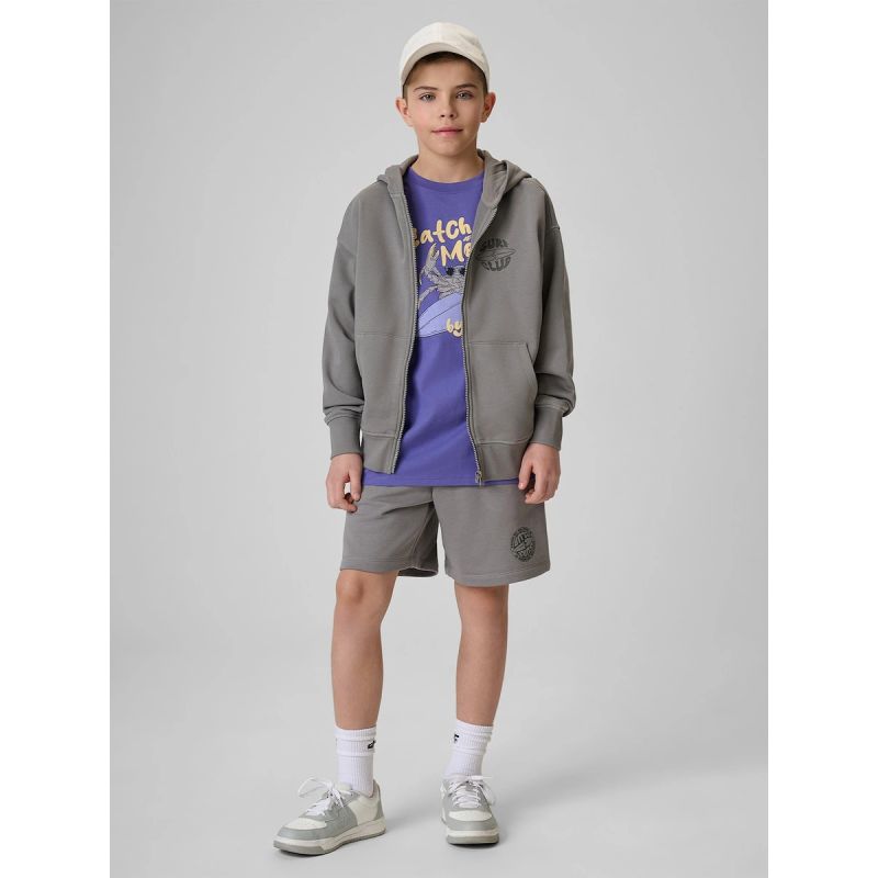 4F Boy's loose hooded sweatshirt 158/164 gyerek kapucnis pulóver 4FJRSS26TSWSM2934-25S