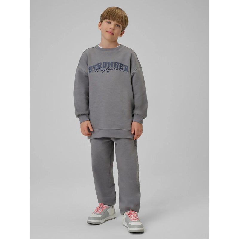 4F Boy's loose sweatshirt without hood gyerek pulóver