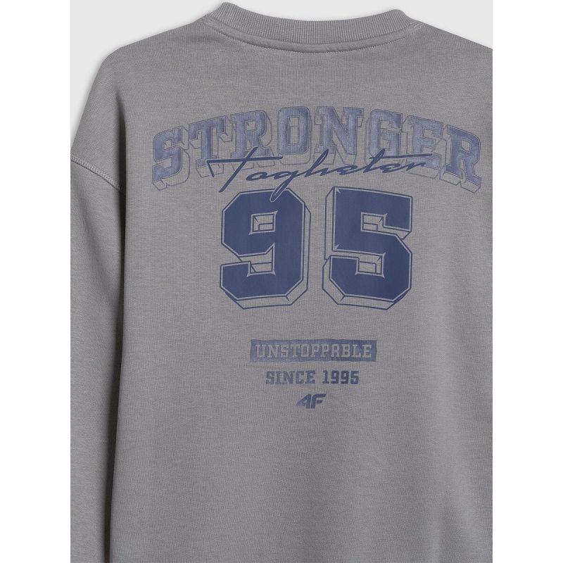 4F Boy's loose sweatshirt without hood gyerek pulóver