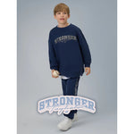 4F Boy's loose sweatshirt without hood gyerek pulóver