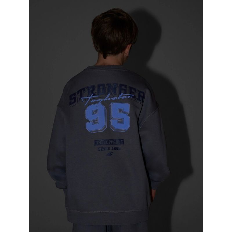 4F Boy's loose sweatshirt without hood gyerek pulóver
