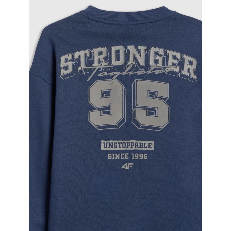 4F Boy's loose sweatshirt without hood gyerek pulóver