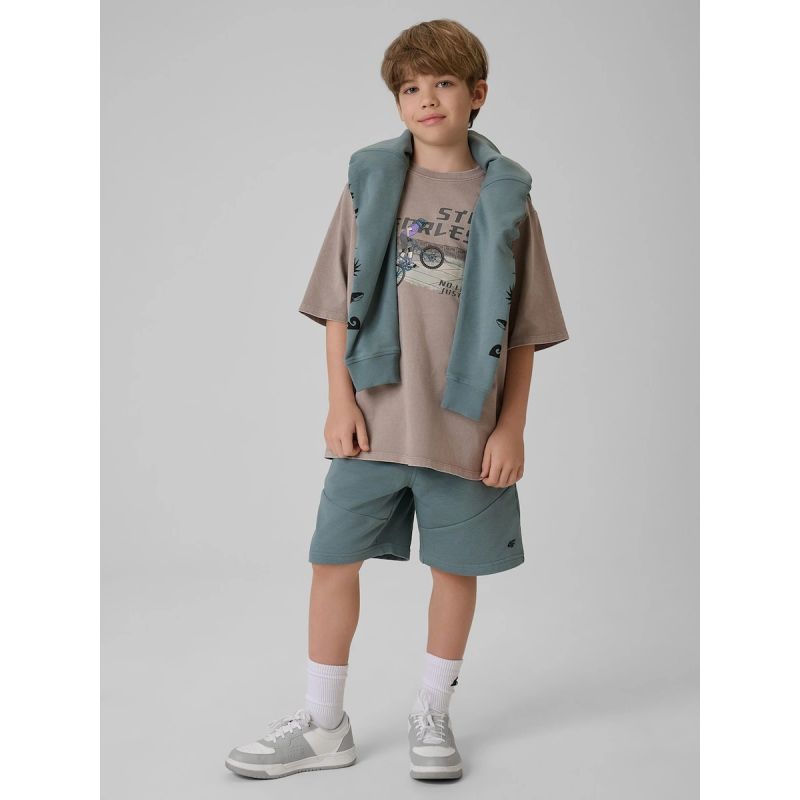 4F Boy's loose T-shirt with print gyerek póló