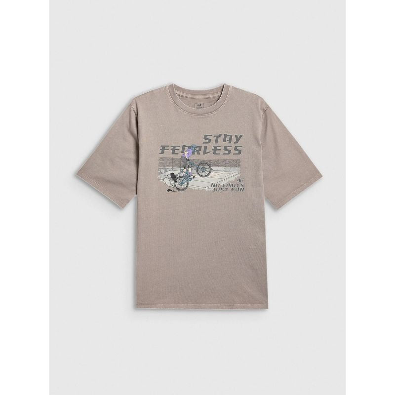 4F Boy's loose T-shirt with print gyerek póló