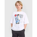 Boy's oversize T-shirt with print 4F gyerek 4FJRAW25TTSHM3062-10S