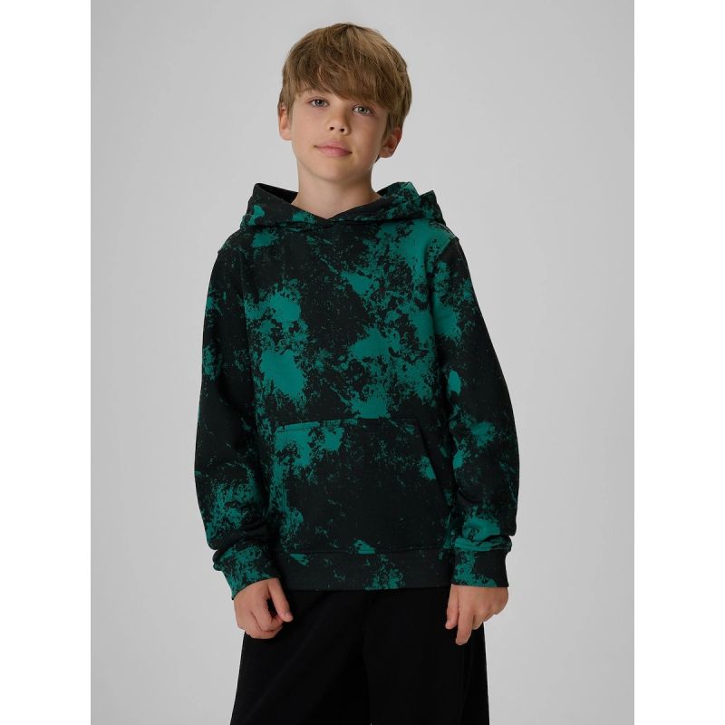 4F Boy's regular hooded sweatshirt gyerek kapucnis pulóver 4FJKAW26TSWSM3154-90A