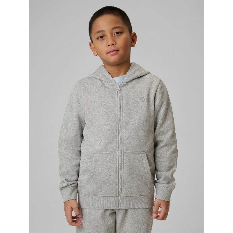 4F Boy's regular hooded sweatshirt gyerek kapucnis pulóver 4FJRMM00TSWSM2747-25M