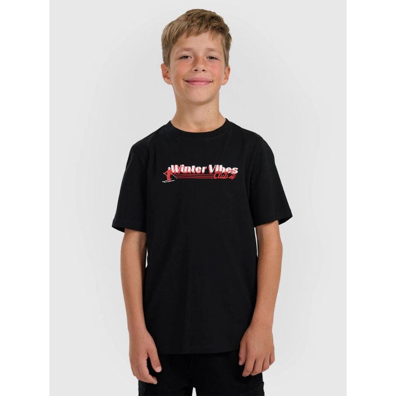 Boy's regular printed T-shirt 4F gyerek póló 4FJRAW25TTSHM3168-20S