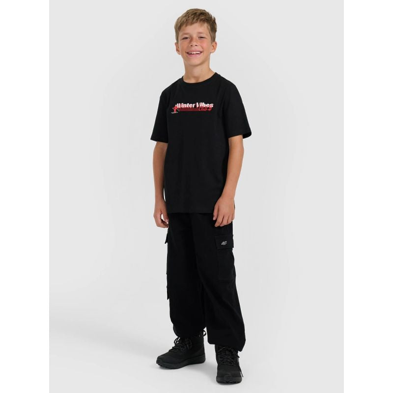 Boy's regular printed T-shirt 4F gyerek póló 4FJRAW25TTSHM3168-20S