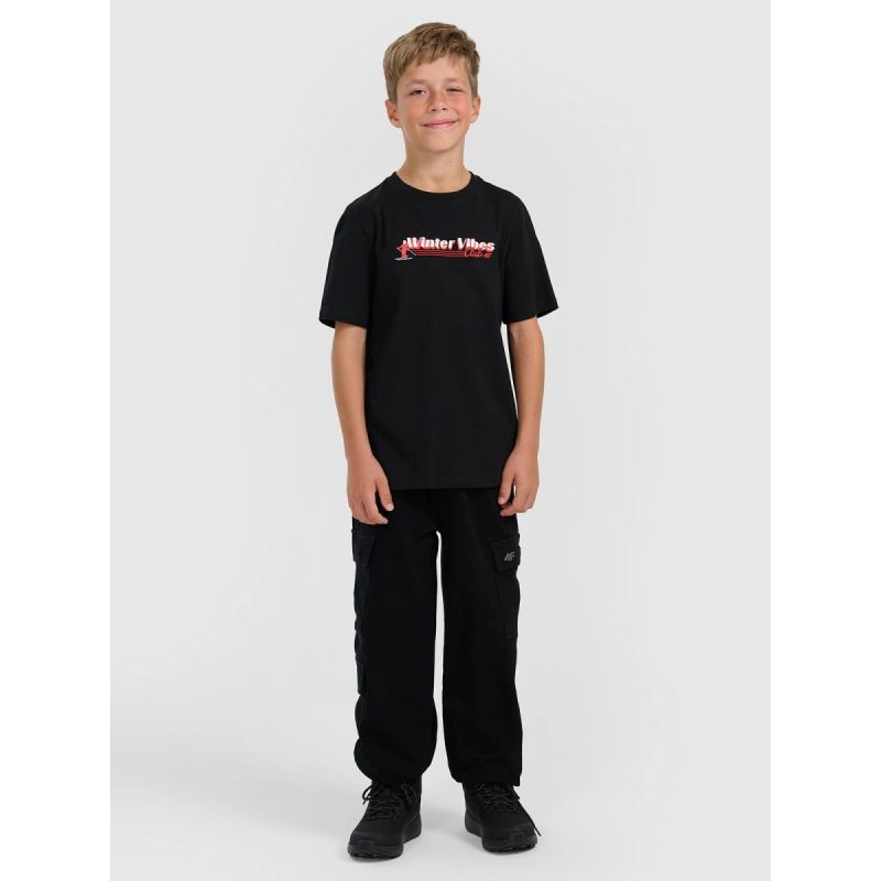 Boy's regular printed T-shirt 4F gyerek póló 4FJRAW25TTSHM3168-20S