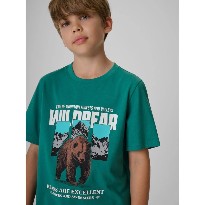 4F Boy's regular printed T-shirt gyerek póló 4FJKAW26TTSHM4456-46S