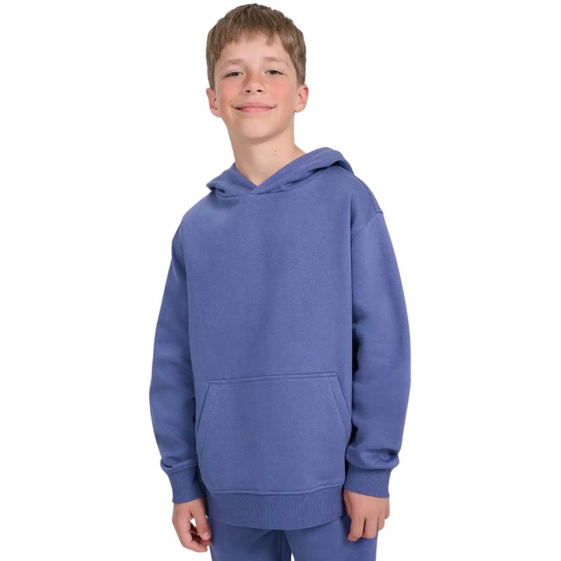 4f Boy's sweatshirt blue gyerek 4FJWAW25TSWSM194533S