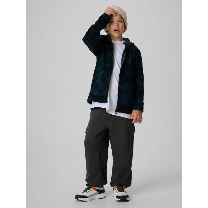 4F Boys' cargo sweatpants gyerek nadrág, 158/164 4FJKAW26TTROM2085-22S