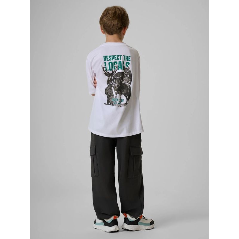 4F Boys' cargo sweatpants gyerek nadrág, 158/164 4FJKAW26TTROM2085-22S