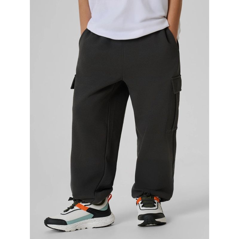 4F Boys' cargo sweatpants gyerek nadrág, 158/164 4FJKAW26TTROM2085-22S