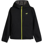 4F Boys' M598 Softshell Deep 20S gyerek dzseki, fekete