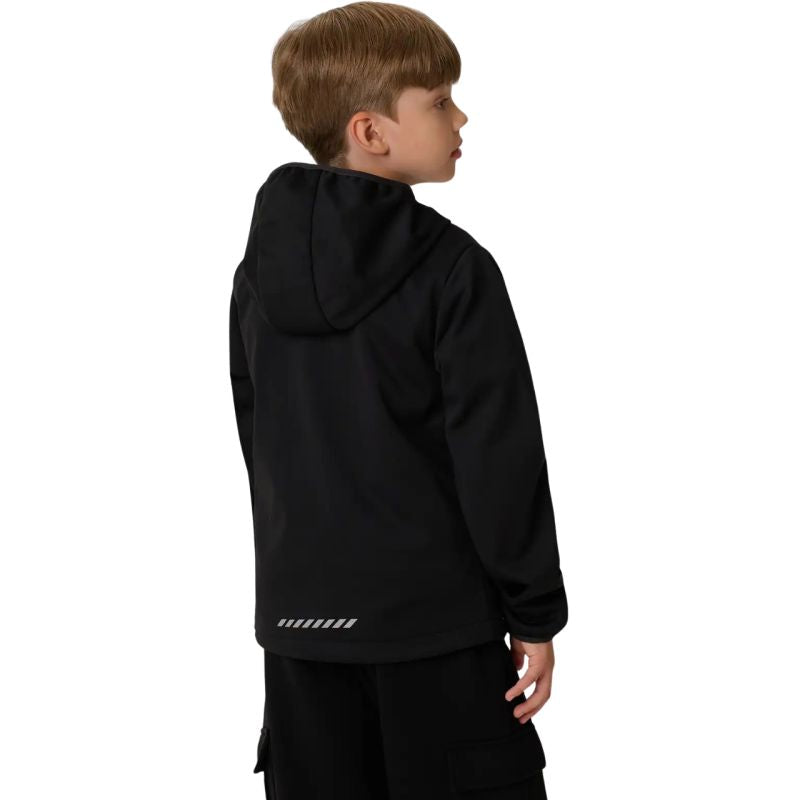 4F Boys' M598 Softshell Deep 20S gyerek dzseki, fekete