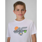 4F Boys' regular-fit printed T-shirt gyerek póló 4FJRAW26TTSHM4346-10S