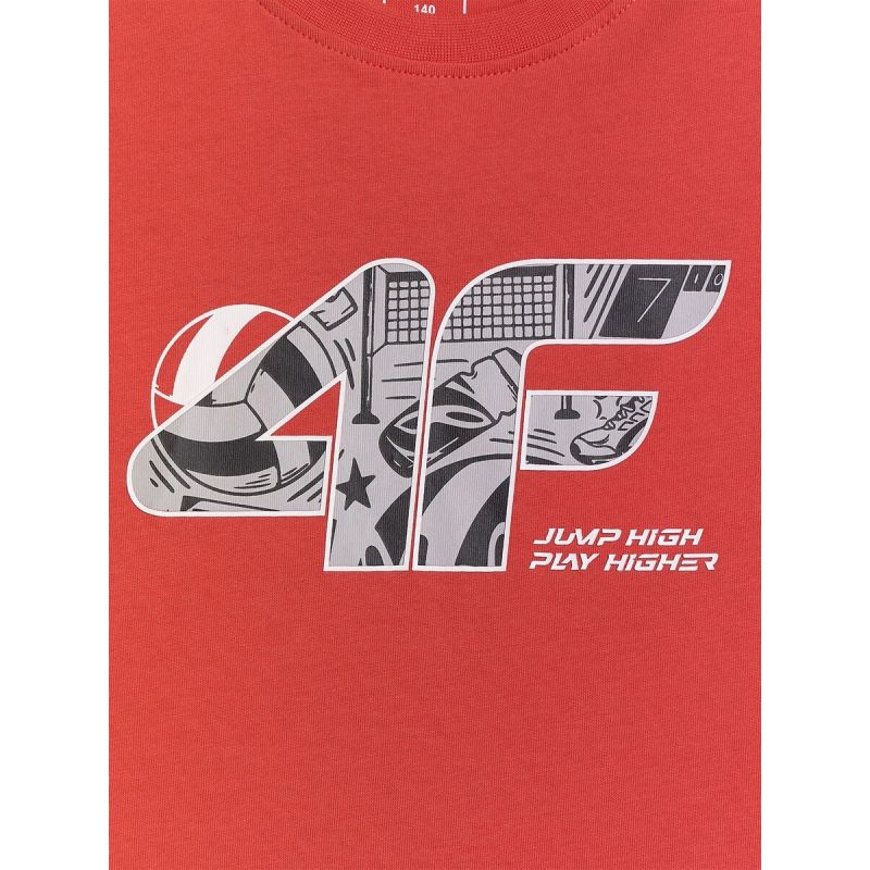 4F Boys' Regular-Fit Printed T-Shirt gyerek póló 4FJRAW26TTSHM4349-062S