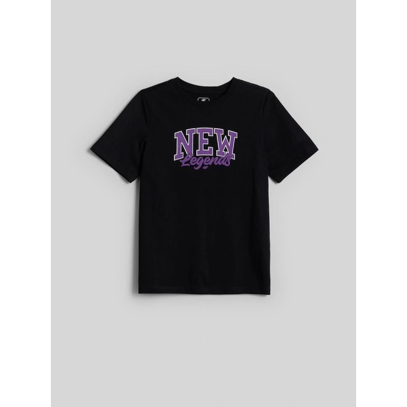 4F Boys' Regular-Fit Printed T-Shirt gyerek póló 4FJRAW26TTSHM4525-20S