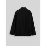 4F fleece with a stand-up collar and a softshell panel férfi polár pulóver