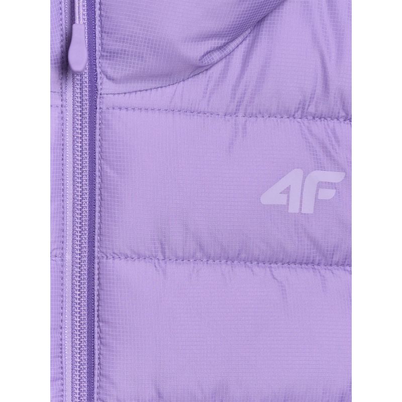 4f Girls' down vest with synthetic filling Egyéb Női 4FJRAW25TVJAF322-51S