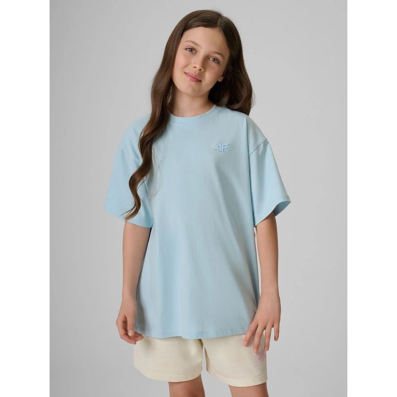 4F Girls' loose plain T-shirt 158/164 gyerek 4FJRSS26TTSHF3984-33S