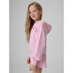 Girls' loose sweatshirt with hood 4F gyerek