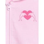 Girls' loose sweatshirt with hood 4F gyerek