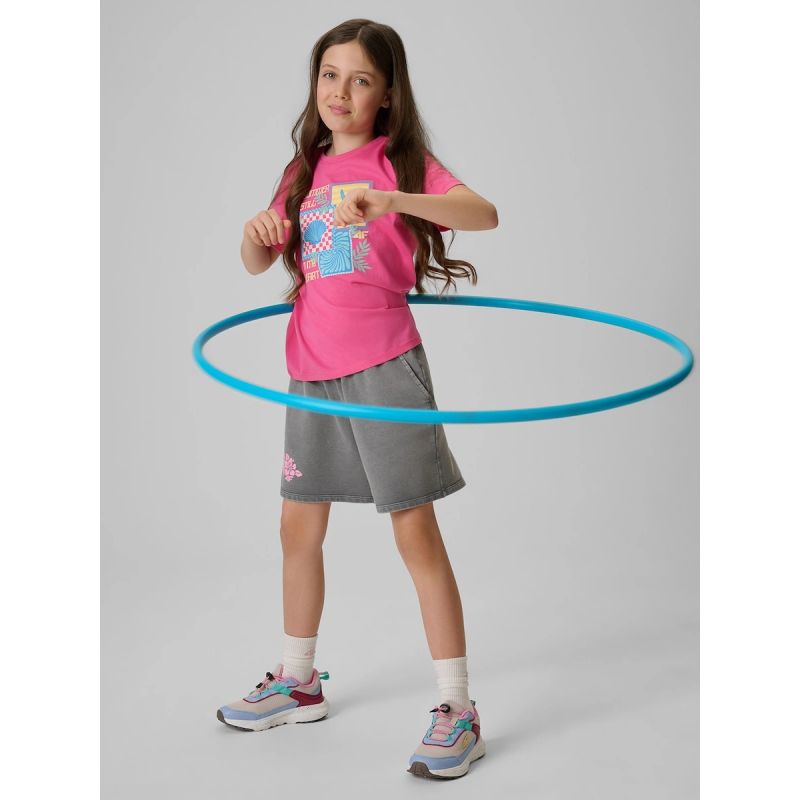4F Girls' regular printed T-shirt gyerek 4FJRSS26TTSHF4418-54S