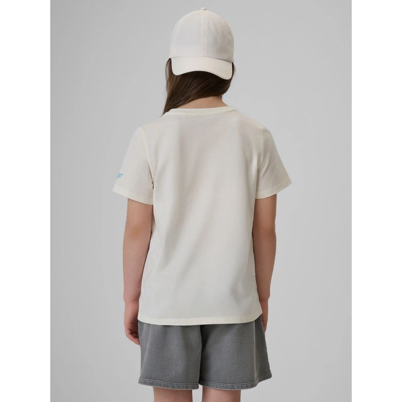 4F Girls' regular printed T-shirt gyerek póló 4FJRAW26TTSHF4325-11S