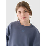 Girls' sweatshirt without a hood, 4F 4FJRSS24TSWSF1331-32S gyerek kapucnis pulóver