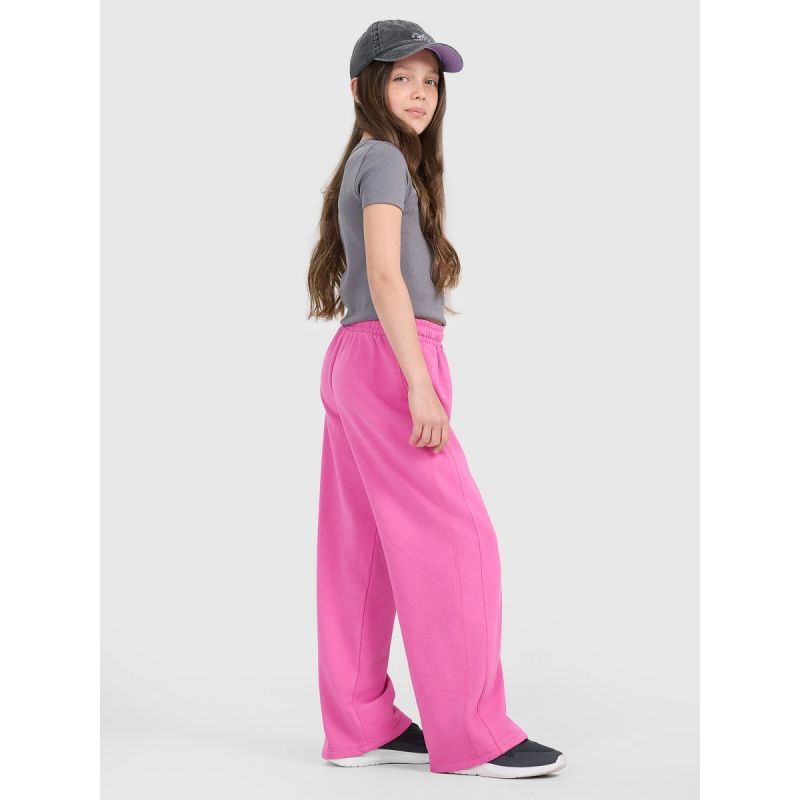 4F Girls' wide-leg sweatpants melegítő nadrág gyerek 4FJRAW25TTROF1601-54S