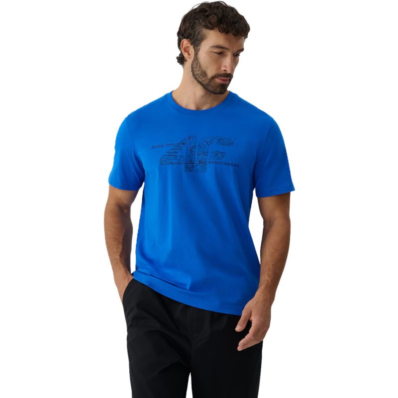 4F M3573 T-shirt, 33S férfi póló, kék