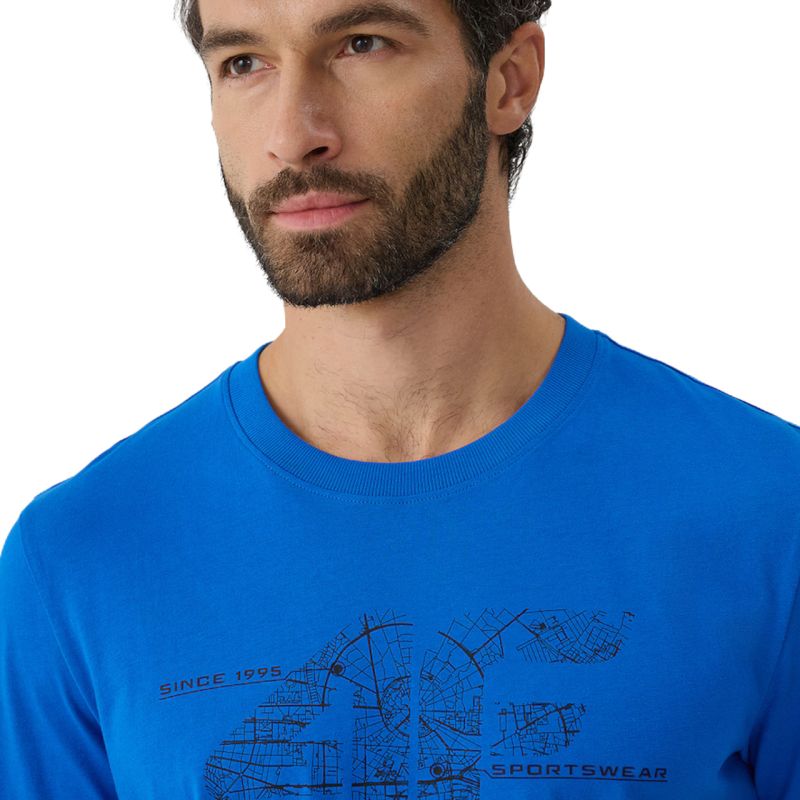 4F M3573 T-shirt, 33S férfi póló, kék