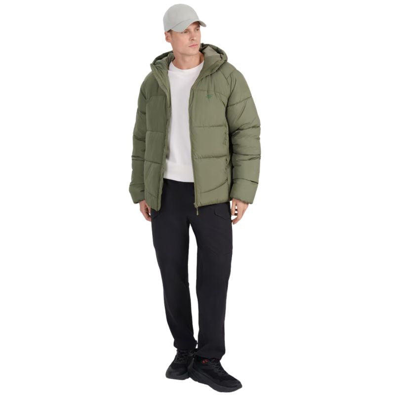 4f Men's down jacket khaki férfi 4FRAW25TDJAM070843S