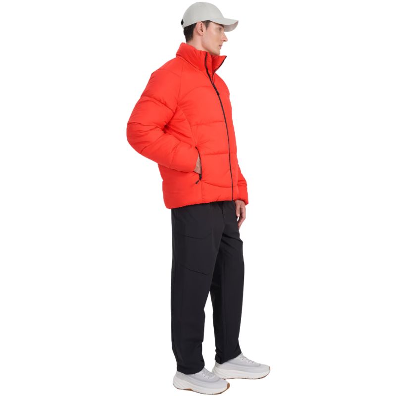4f Men's down jacket red férfi 4FRAW25TDJAM070762S