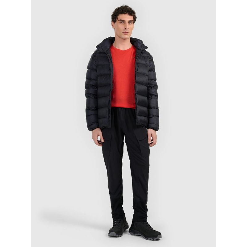 Men's down trekking with natural filling 4F 3xl férfi kabát 4FWAW25TDJAM0733-20S