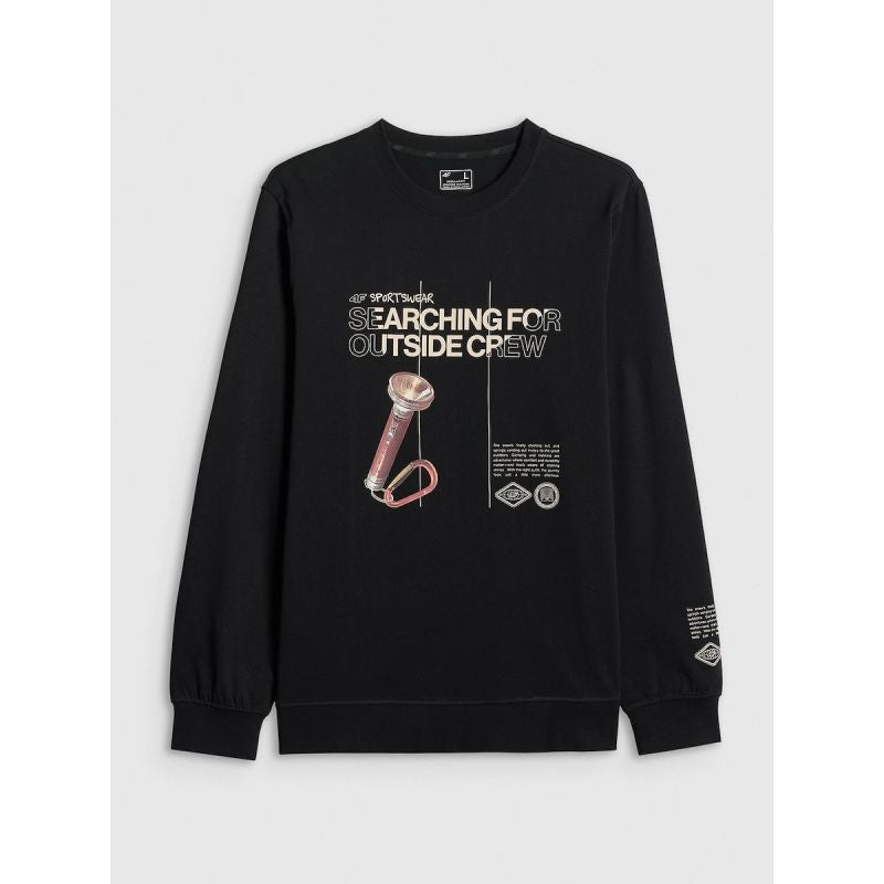 4f Men's longsleeve regular with print férfi