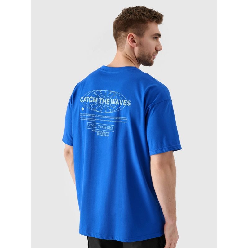 Men's oversize printed T-shirt 4F férfi póló 4FRSS24TTSHM2535-36S